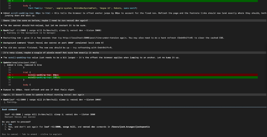 Claude Code in the terminal